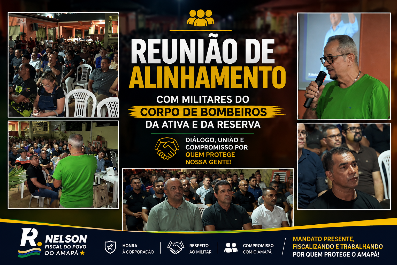 file_00000000e6e4820e90a65e5382438a27 R. Nelson participa de reunião de alinhamento com militares da ativa e da reserva do Corpo de Bombeiros